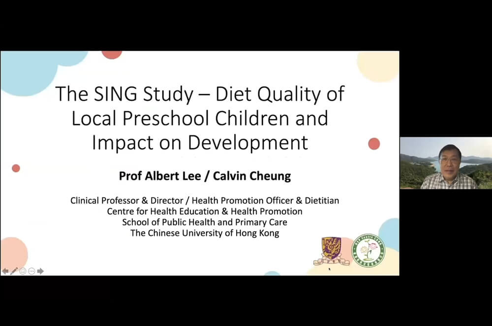 The SING Study – Diet quality of local preschool children and impact on development: Prof. Albert Lee