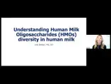 Understanding Human Milk Oligosaccharides (HMOs) Diversity in Human Milk – Ms. Jodi Bettler