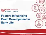 Factors Influenceing brain development in early life