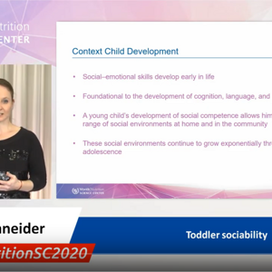 Toddler sociability - Dr Nora Schneider