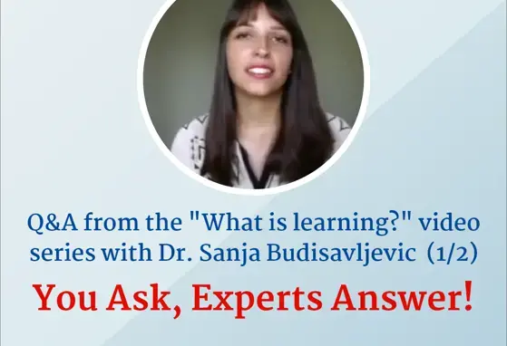 Q&A from the "What is Learning?" video series - Spatio-temporal Dynamics of Brain Development - Dr. Sanja Budisavljevic.