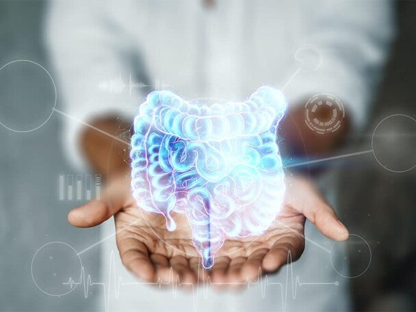 Effects of a specific blend of 5 HMOs on gut microbiota development and maturation